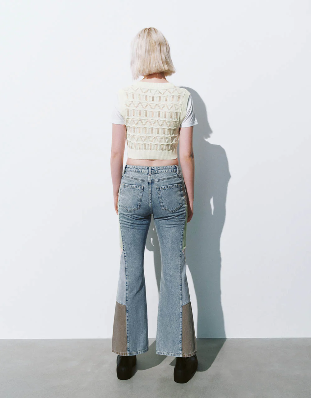 2 In 1 Crew Neck Knitted T-Shirt - Image 4
