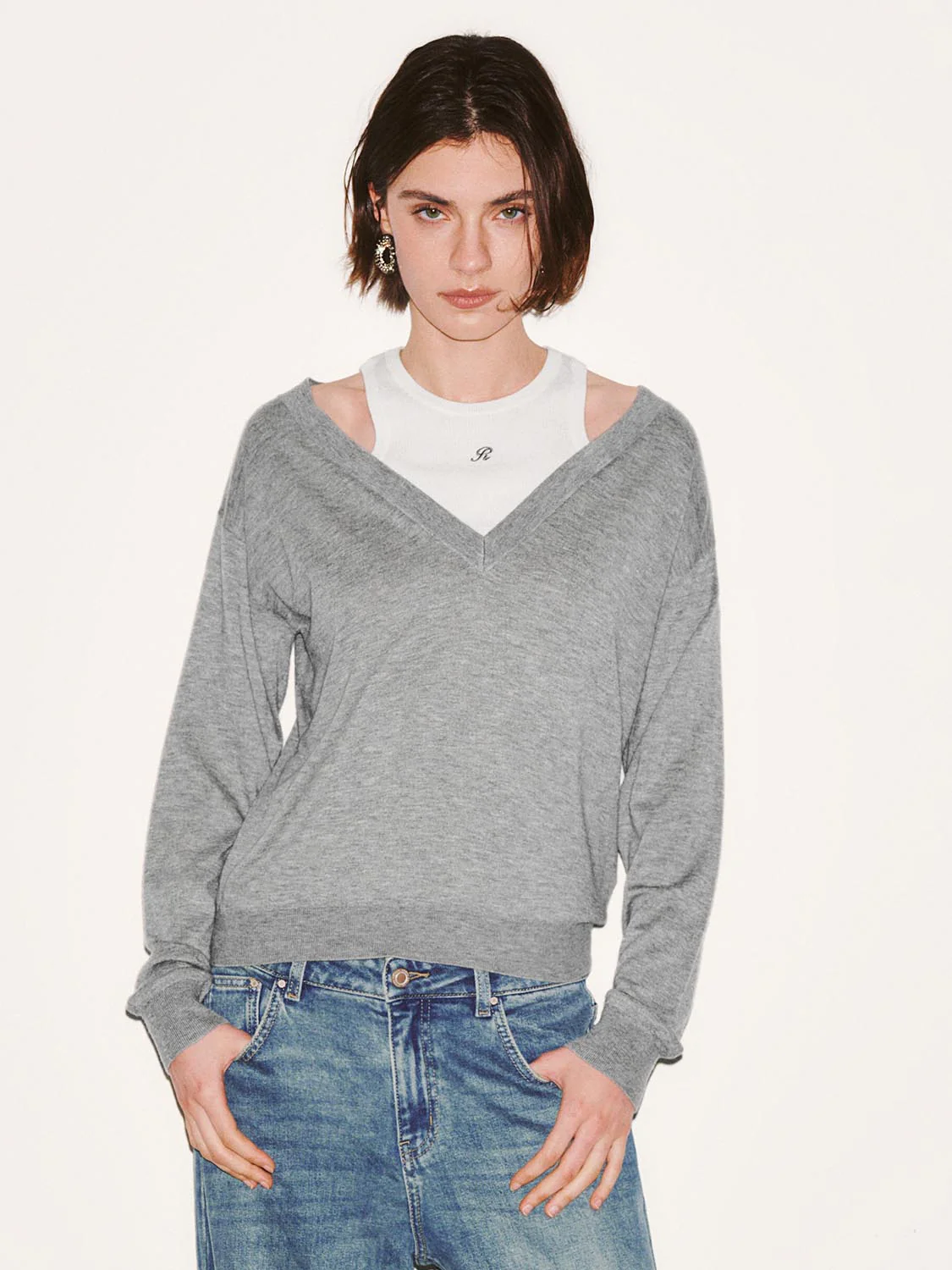 2 In 1 Long Sleeve Knitted T-Shirts - Image 17