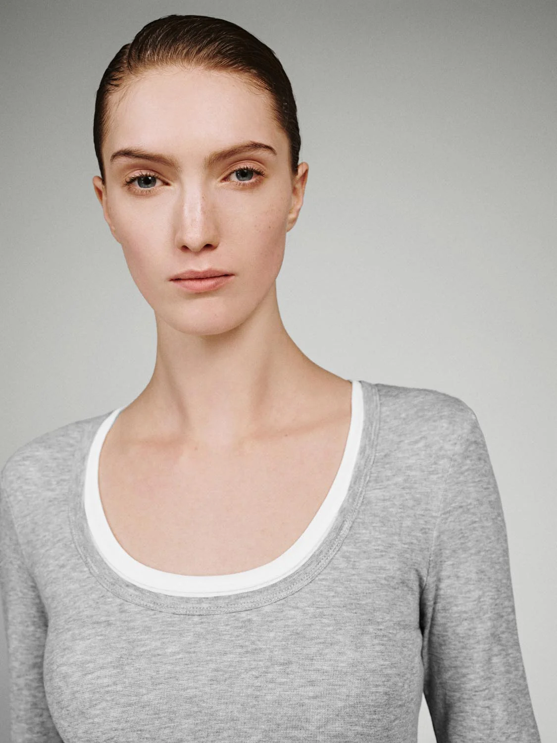 2 In 1 Scoop Neck Long Sleeve T-Shirts - Image 13