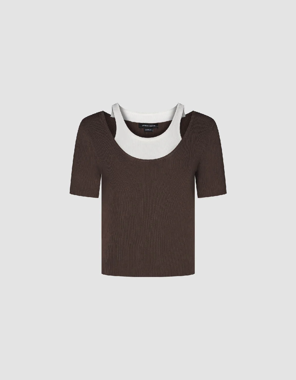 2 In 1 Skinny Knitted T-Shirt - Image 12