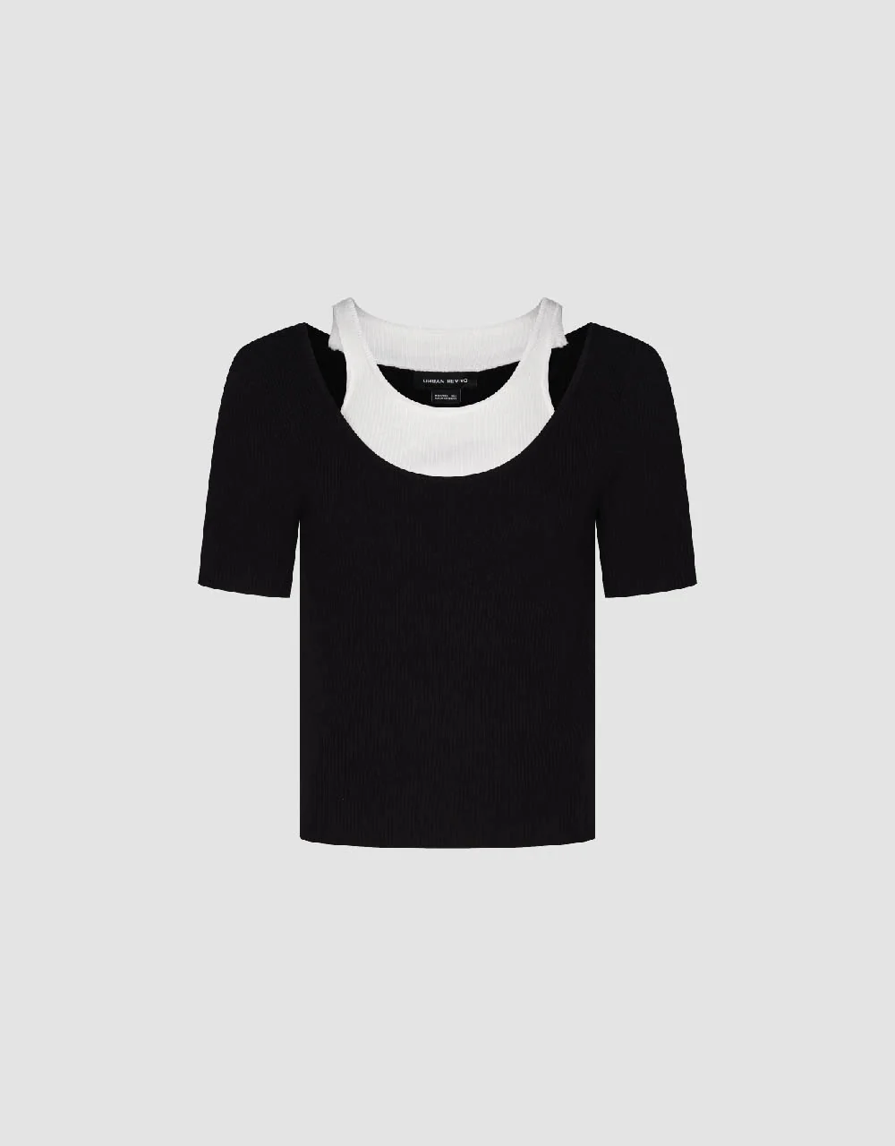 2 In 1 Skinny Knitted T-Shirt - Image 20
