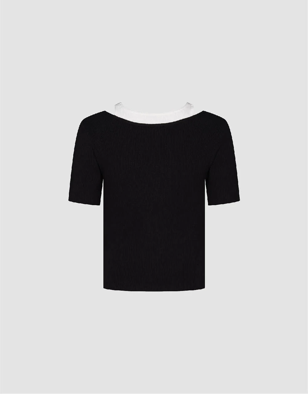 2 In 1 Skinny Knitted T-Shirt - Image 21