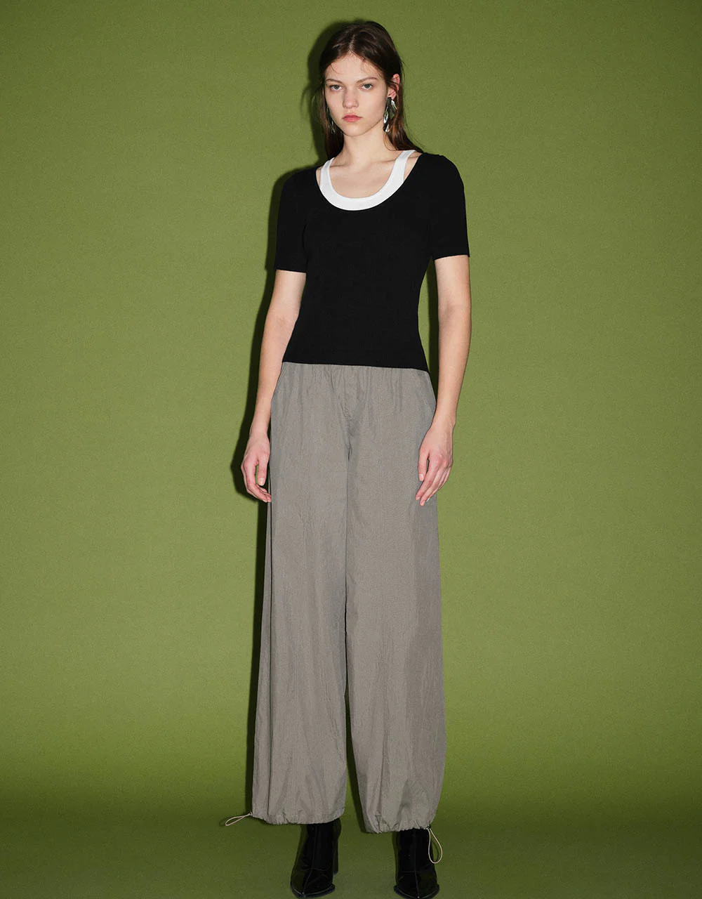 2 In 1 Skinny Knitted T-Shirt - Image 22