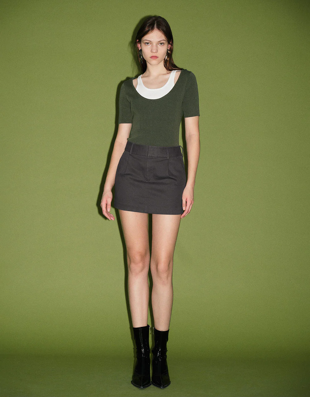 2 In 1 Skinny Knitted T-Shirt - Image 8