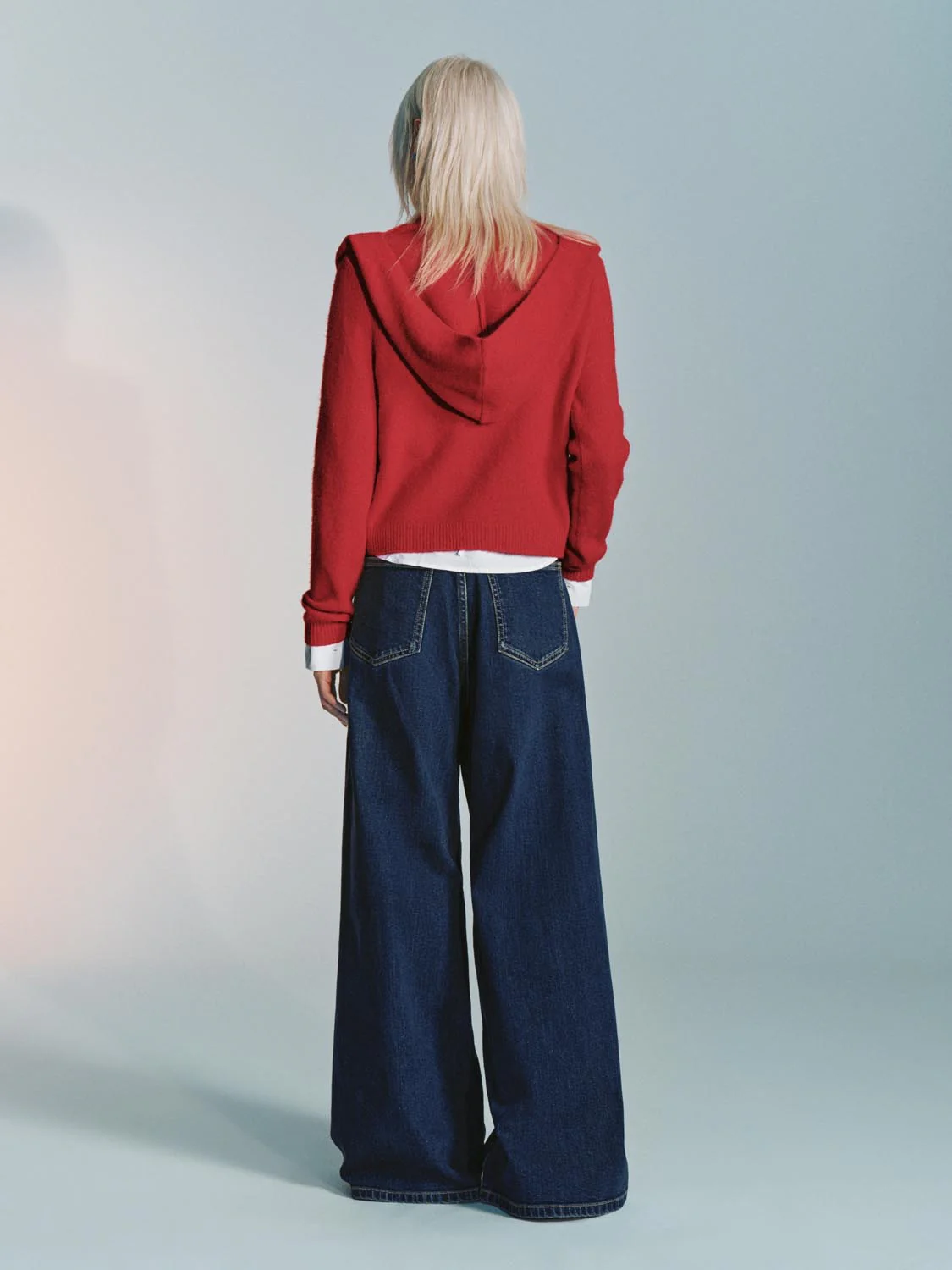 2 In 1 Tie Front Hooded Knitted Cardigans - Image 6