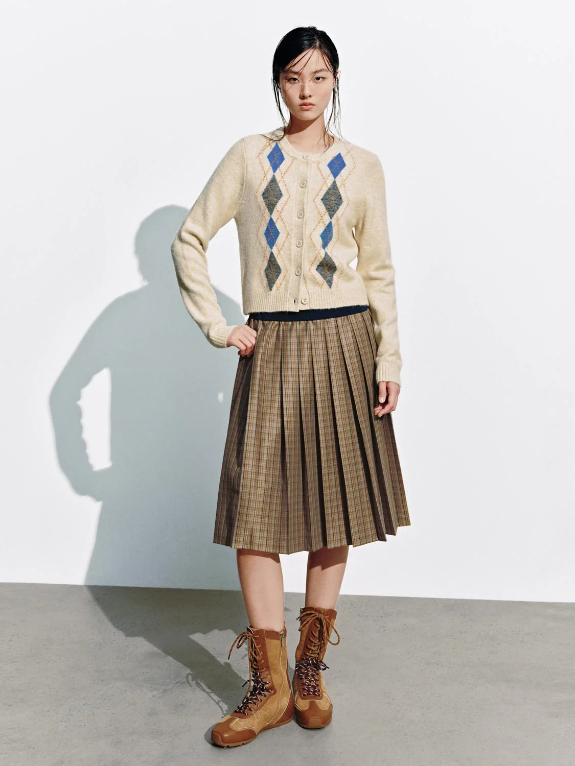 Argyle Knitted Cardigans - Image 13