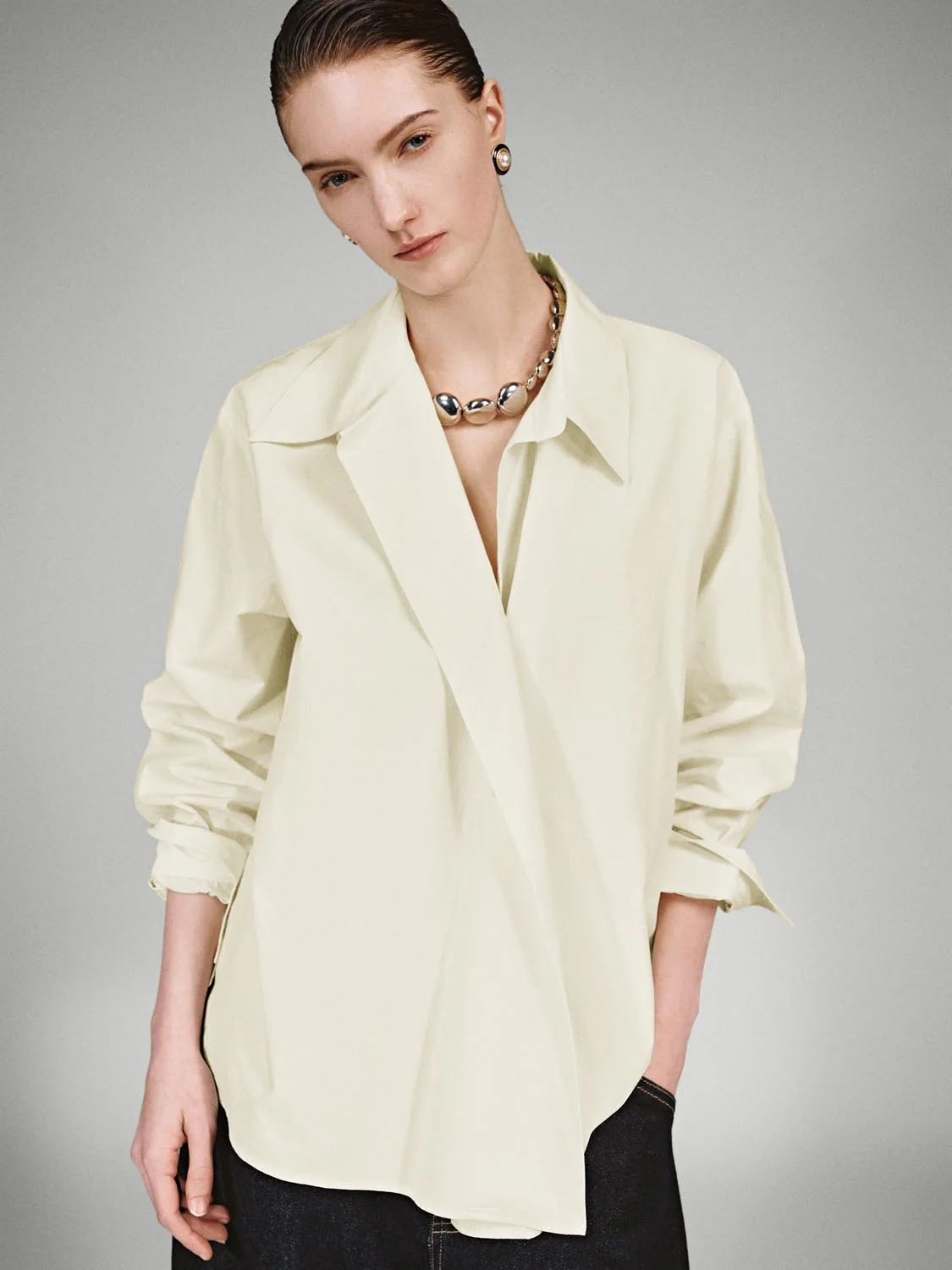 Asymmetric Placket Shirts - Image 10