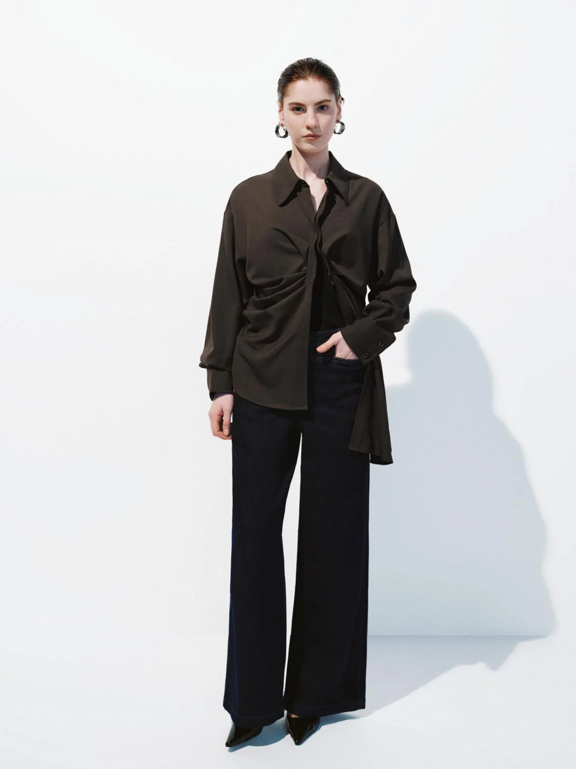 Asymmetric Twist Front Shirts - Image 4