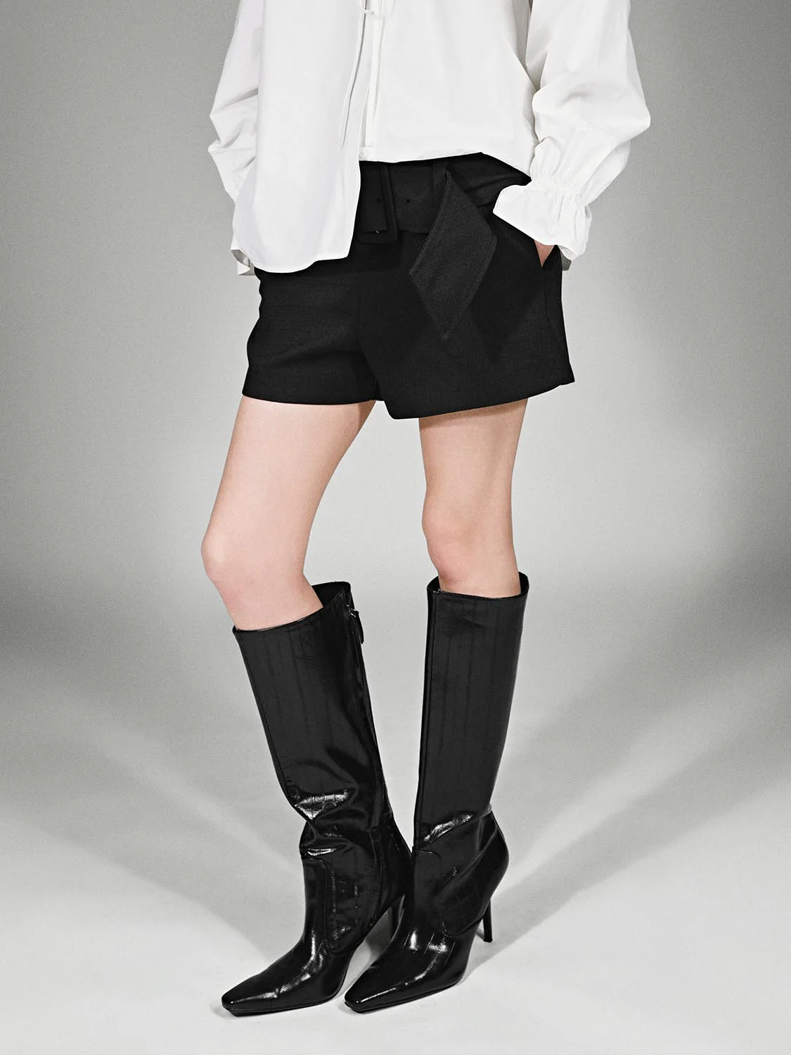 Belted Shorts Mini Shorts - Image 3