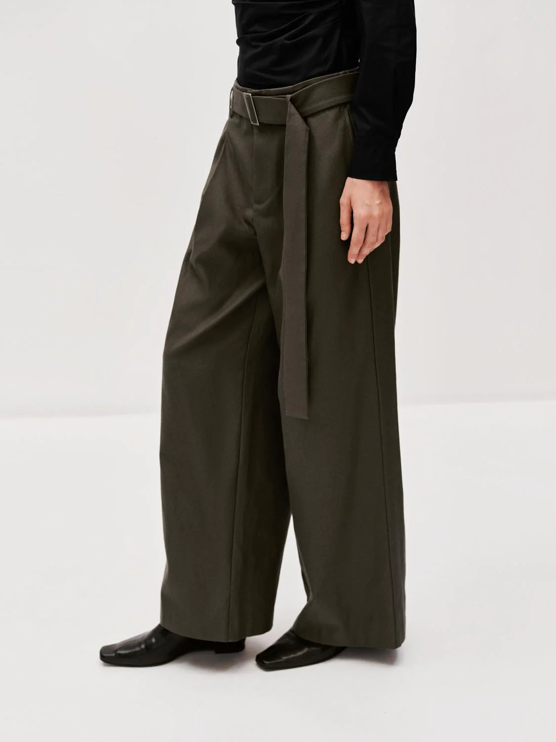 Belted Wide Leg Pants - Image 3