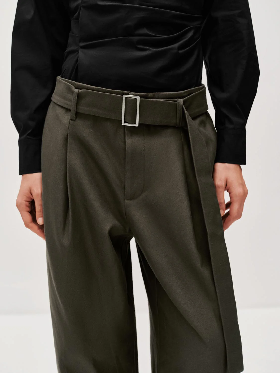 Belted Wide Leg Pants - Image 7