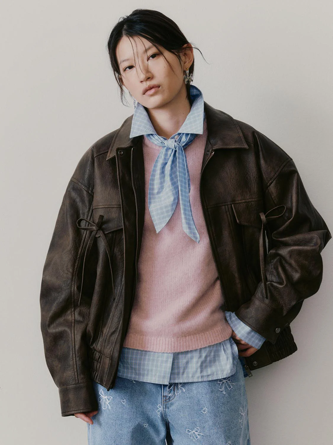 Bow Detail Bomber Jackets - Image 9