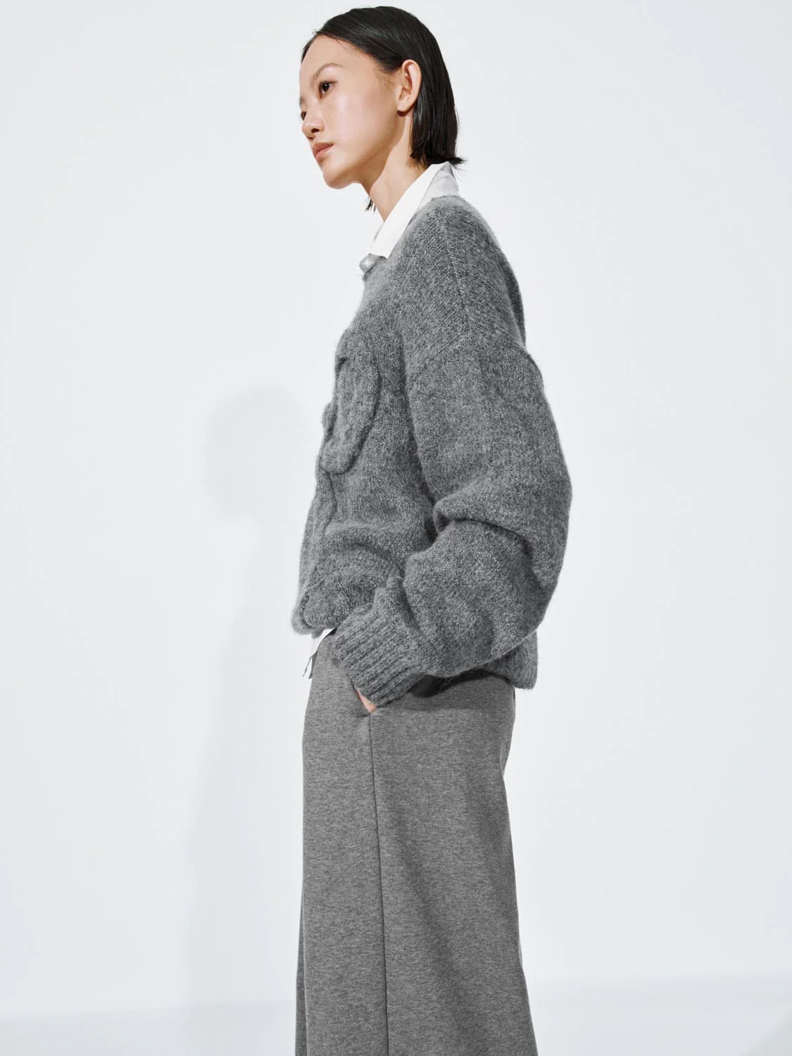 Bow Detail Long Sleeve Knitted T-Shirts - Image 11