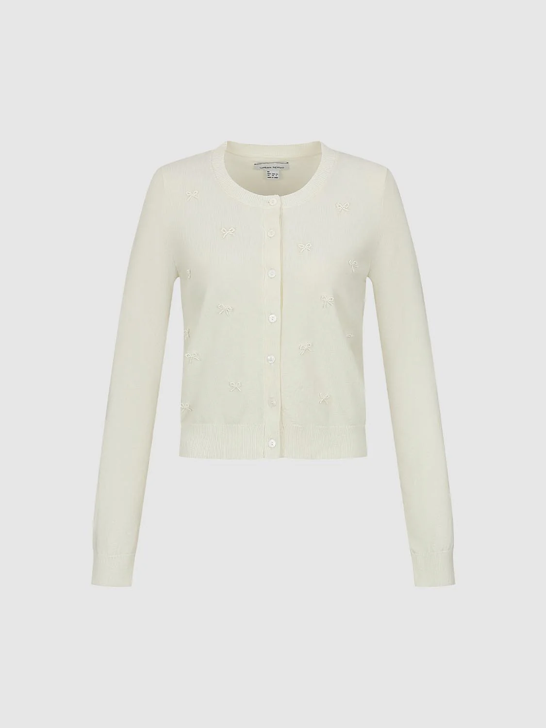 Bow Embellished Knitted Cardigans - Image 7