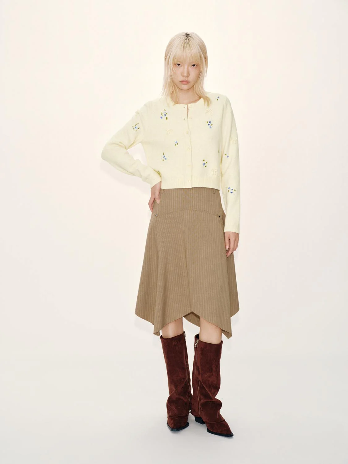 Bow Embellished Knitted Cardigans - Image 4