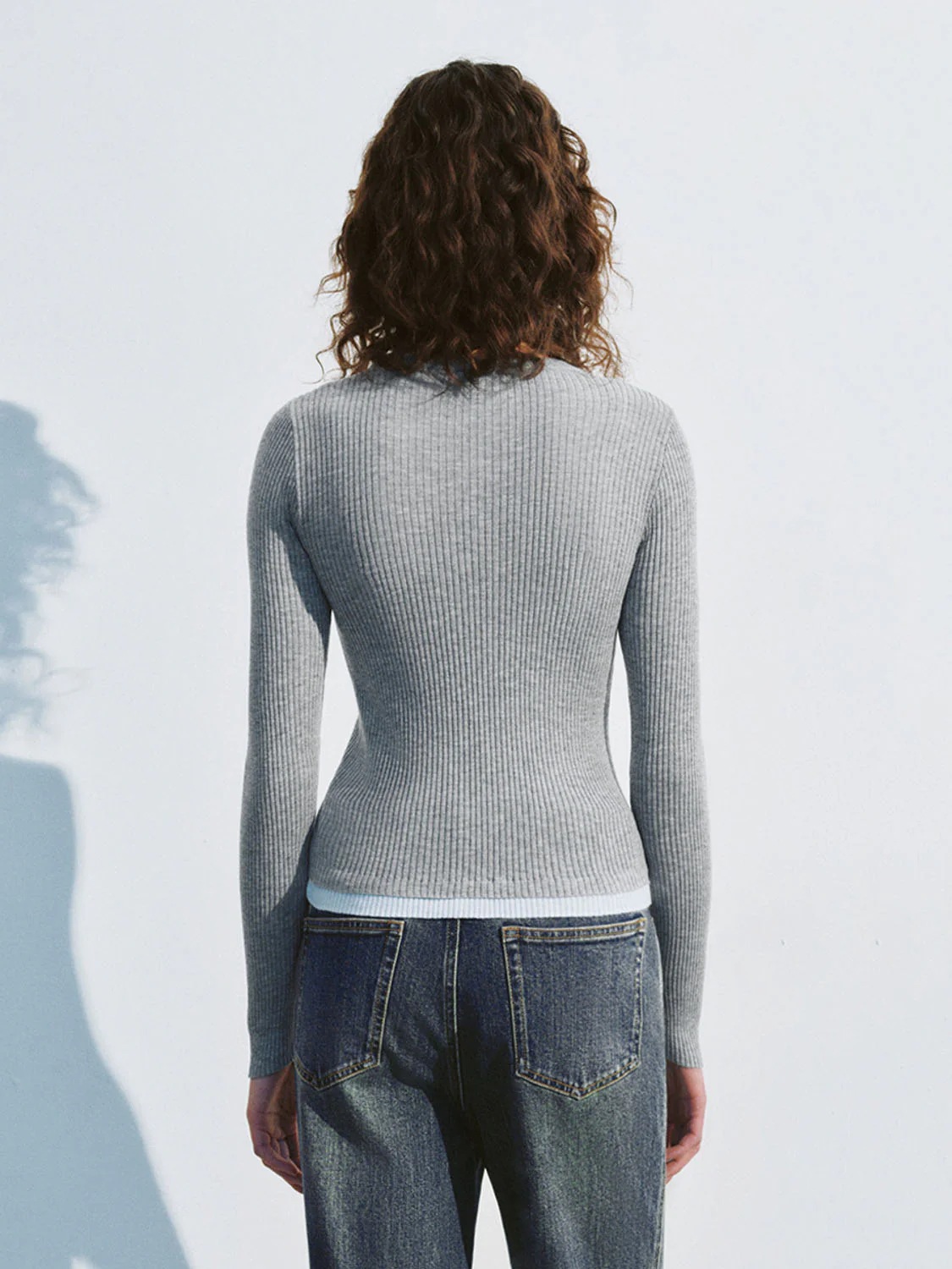 Button Half Placket Knitted T-Shirts - Image 14