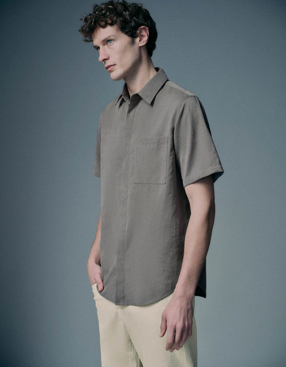 Button Up A-Line Shirt - Image 21