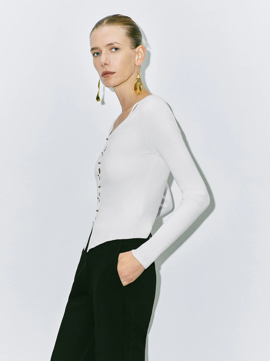 Button Up Knitted T-Shirts - Image 2