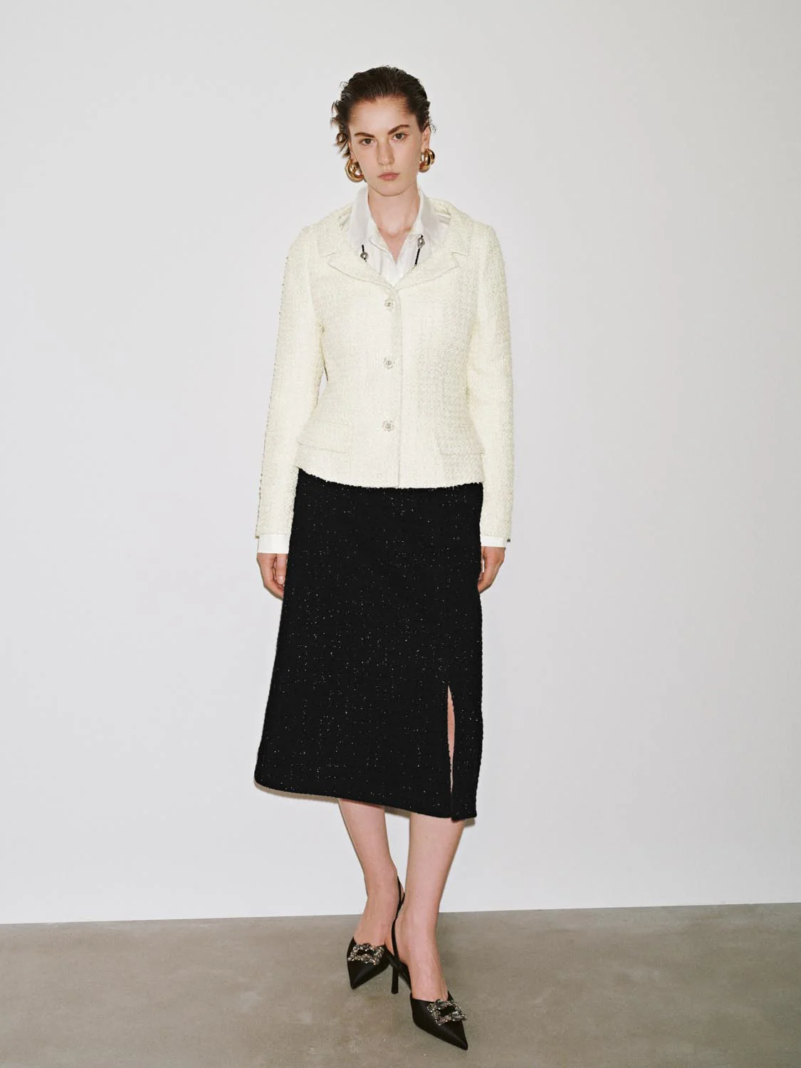 Button Up Notch Lapel Slim Jackets - Image 5