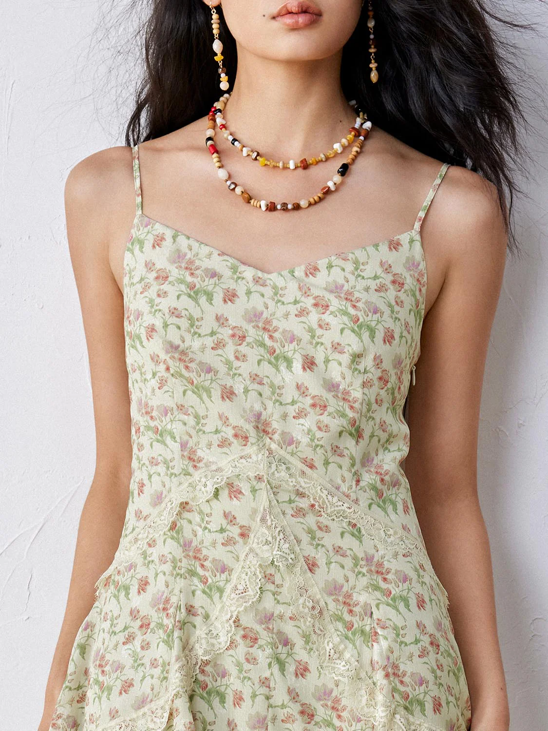 Camisole Tiered A-Line Maxi Dresses - Image 3