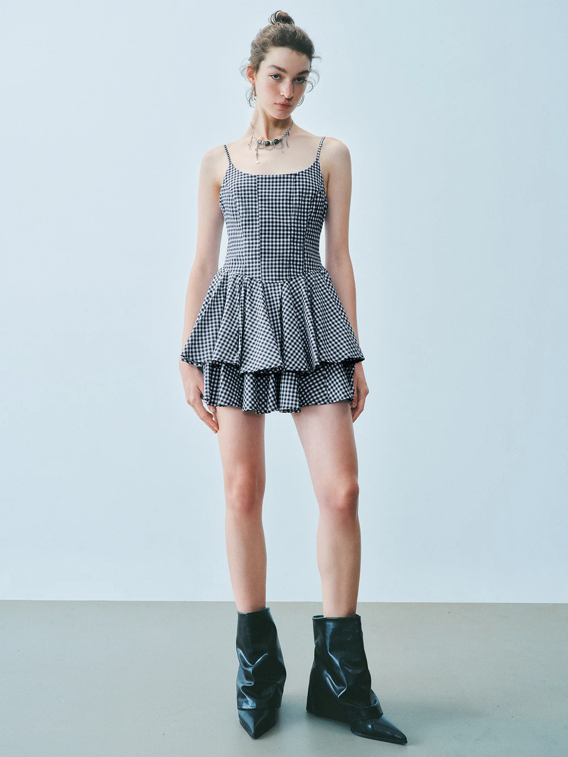 Camisole Tiered Mini Dresses - Image 4