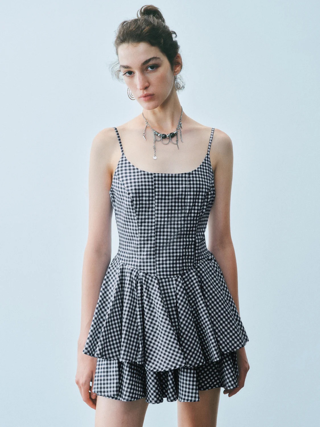 Camisole Tiered Mini Dresses - Image 8