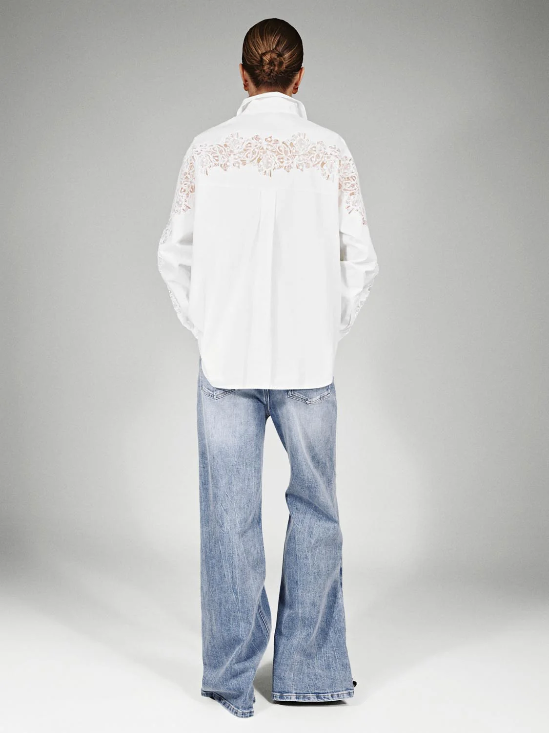 Chain Detail Flare Leg Jeans - Image 4
