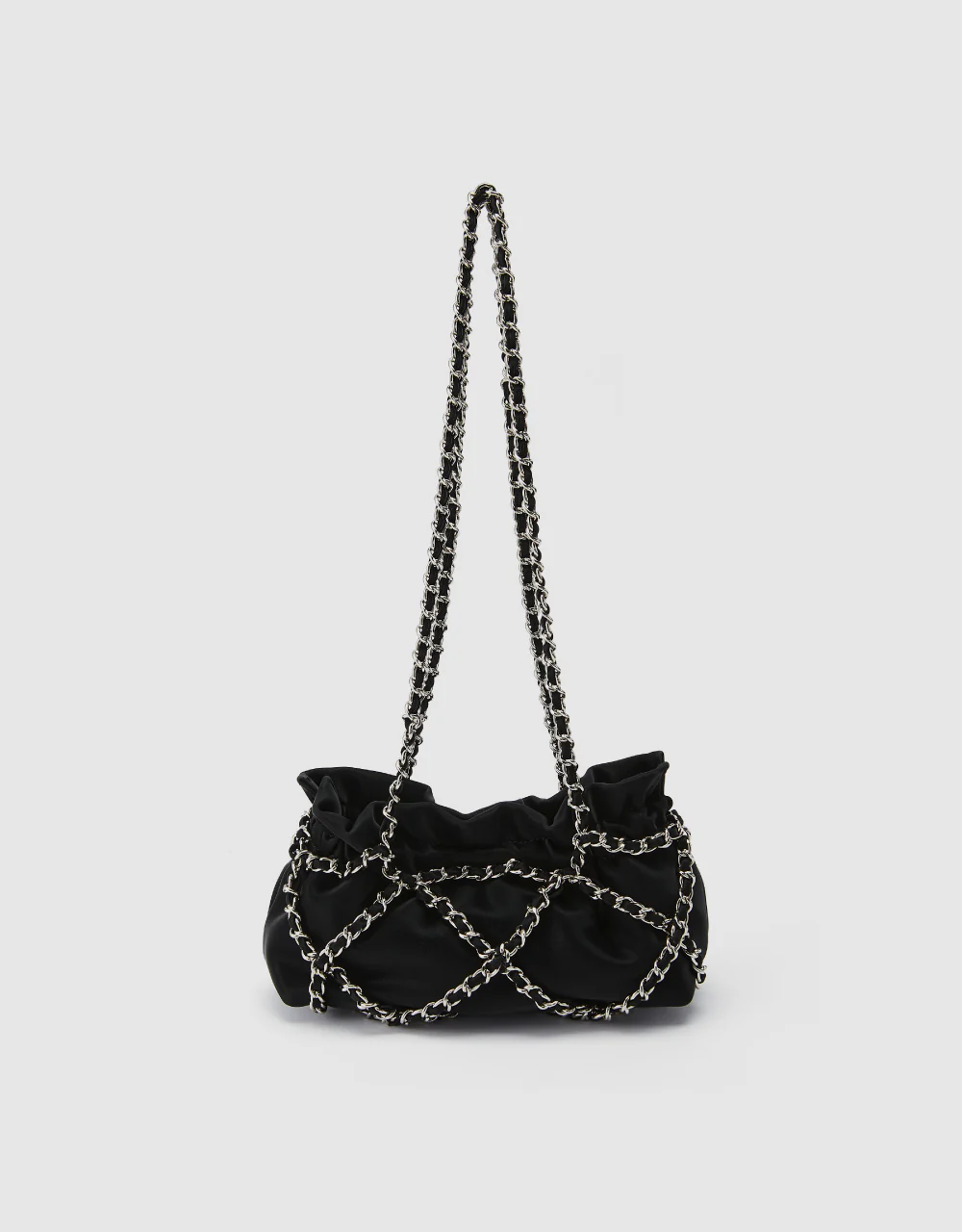 Chain Ruched Shoulder Bag - Image 18