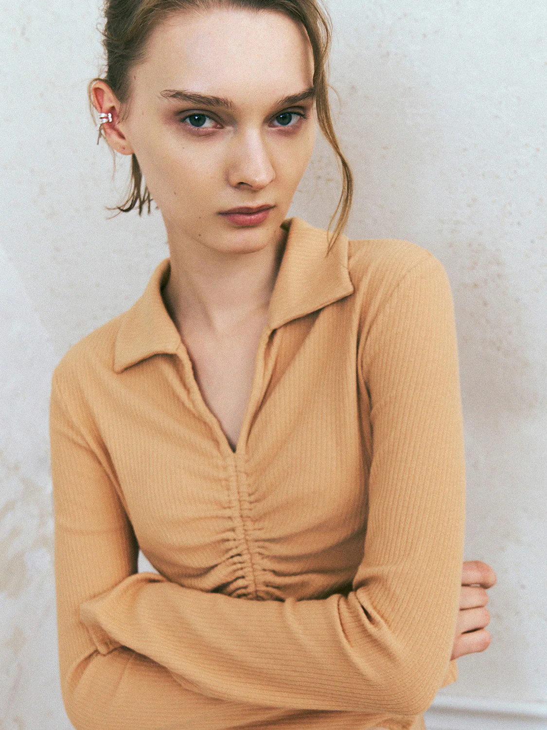 Collared Neck Skinny T-Shirt - Image 17