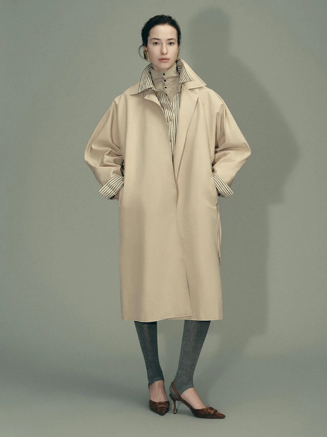 Collared Oversize Coats - Image 7