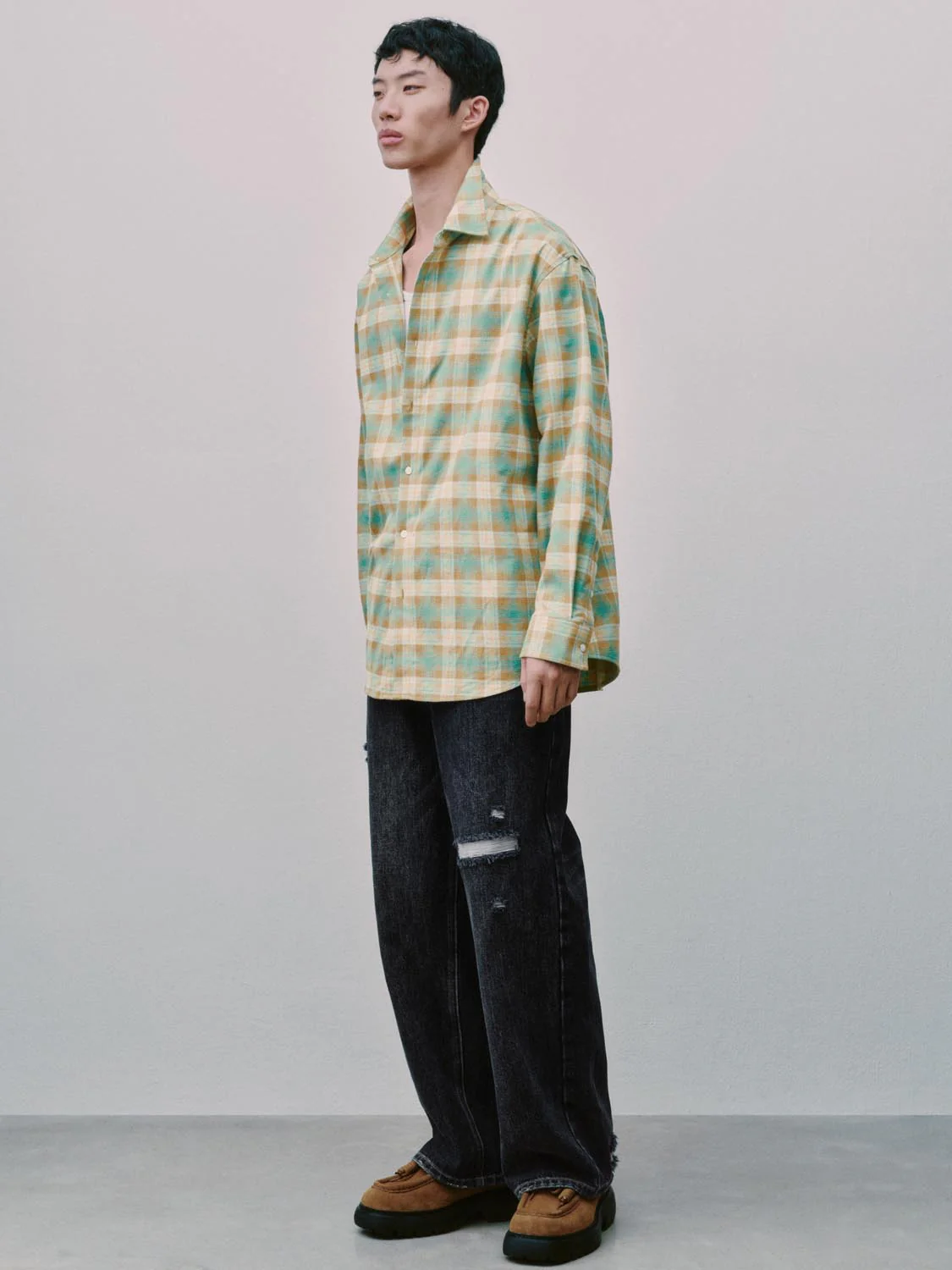 Contrast Check Shirts - Image 12