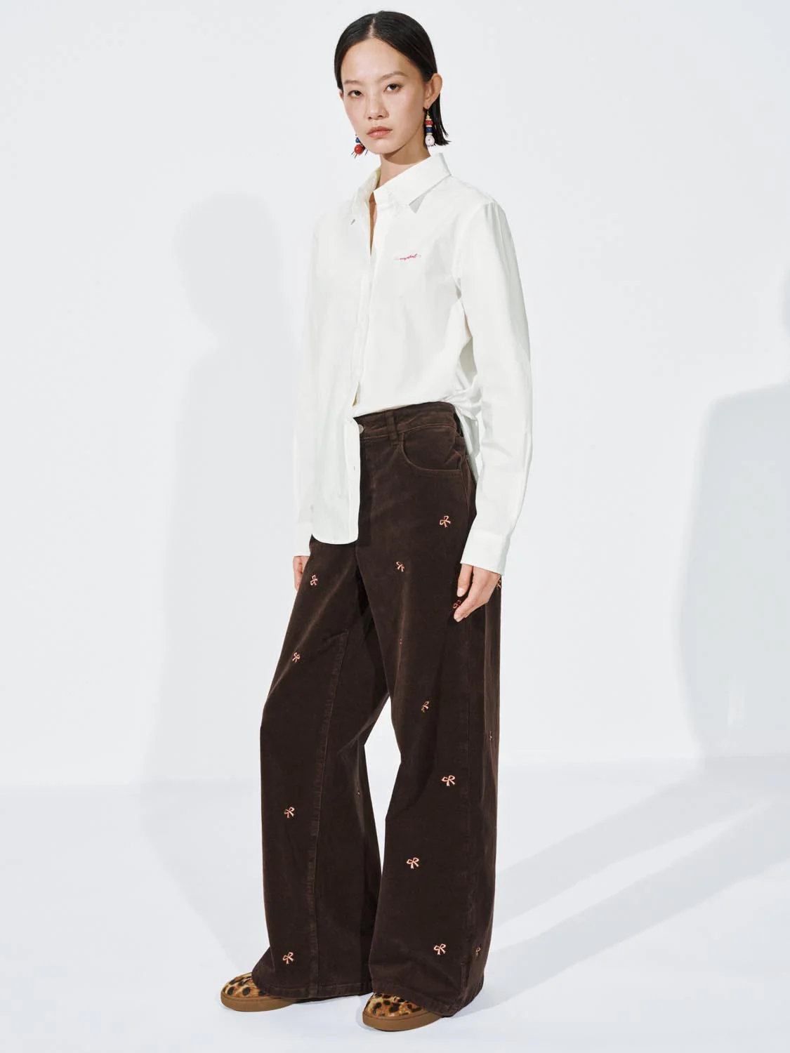 Contrast Embroidered Shirts - Image 7