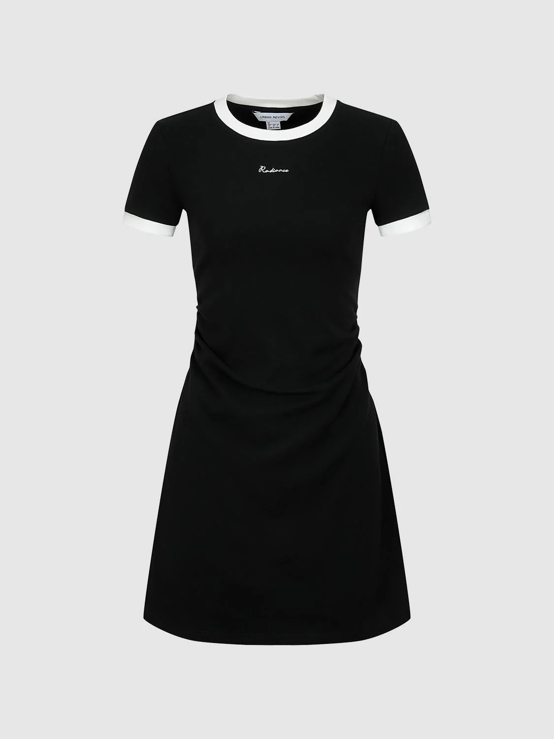 Contrast Trim Nipped Waist A-Line Midi Dresses - Image 15