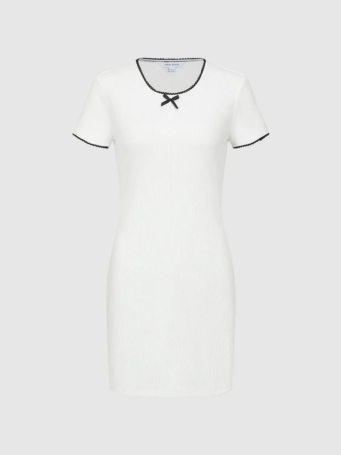 Contrast Trim Skinny-Fit Dresses - Image 7