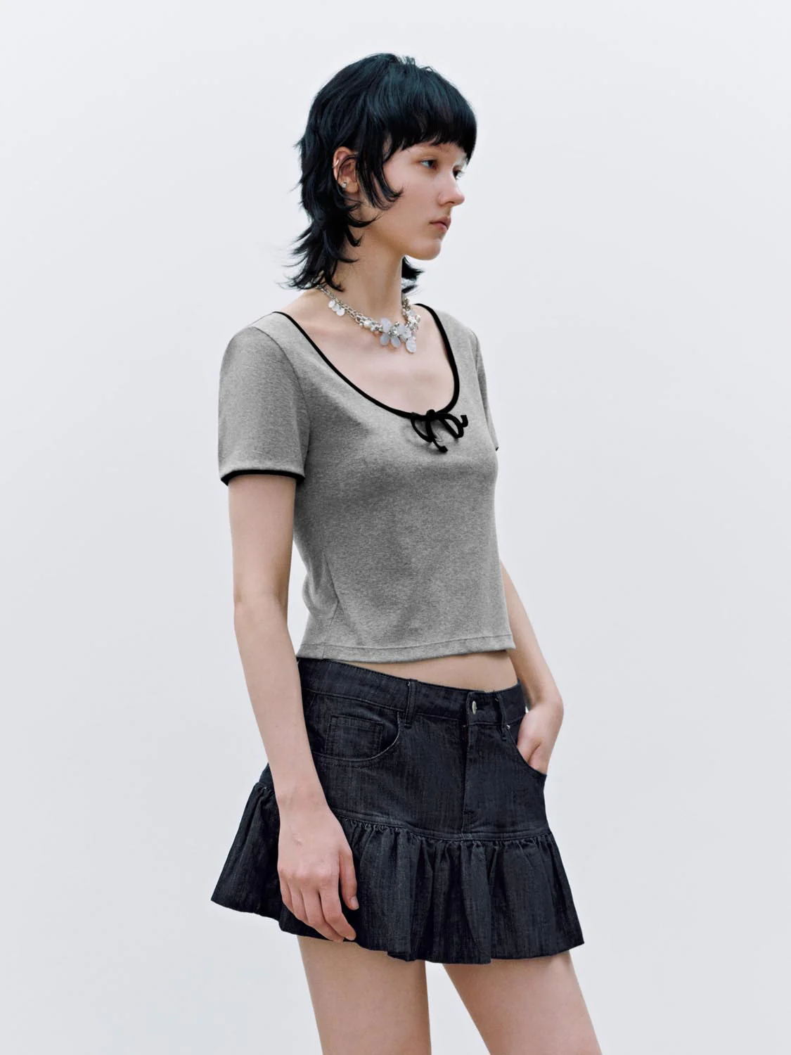 Contrast Trim T-Shirts - Image 42