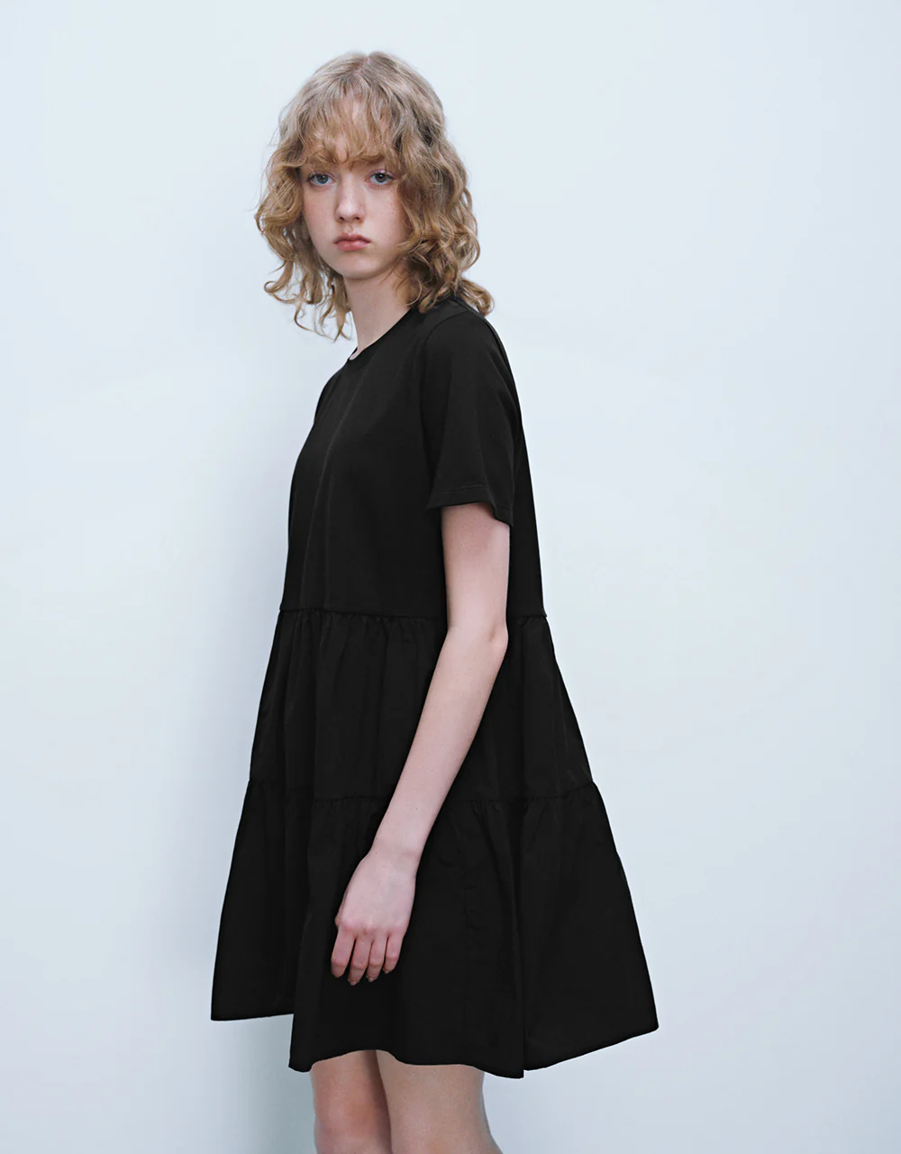 Crew Neck A-Line Dress - Image 19
