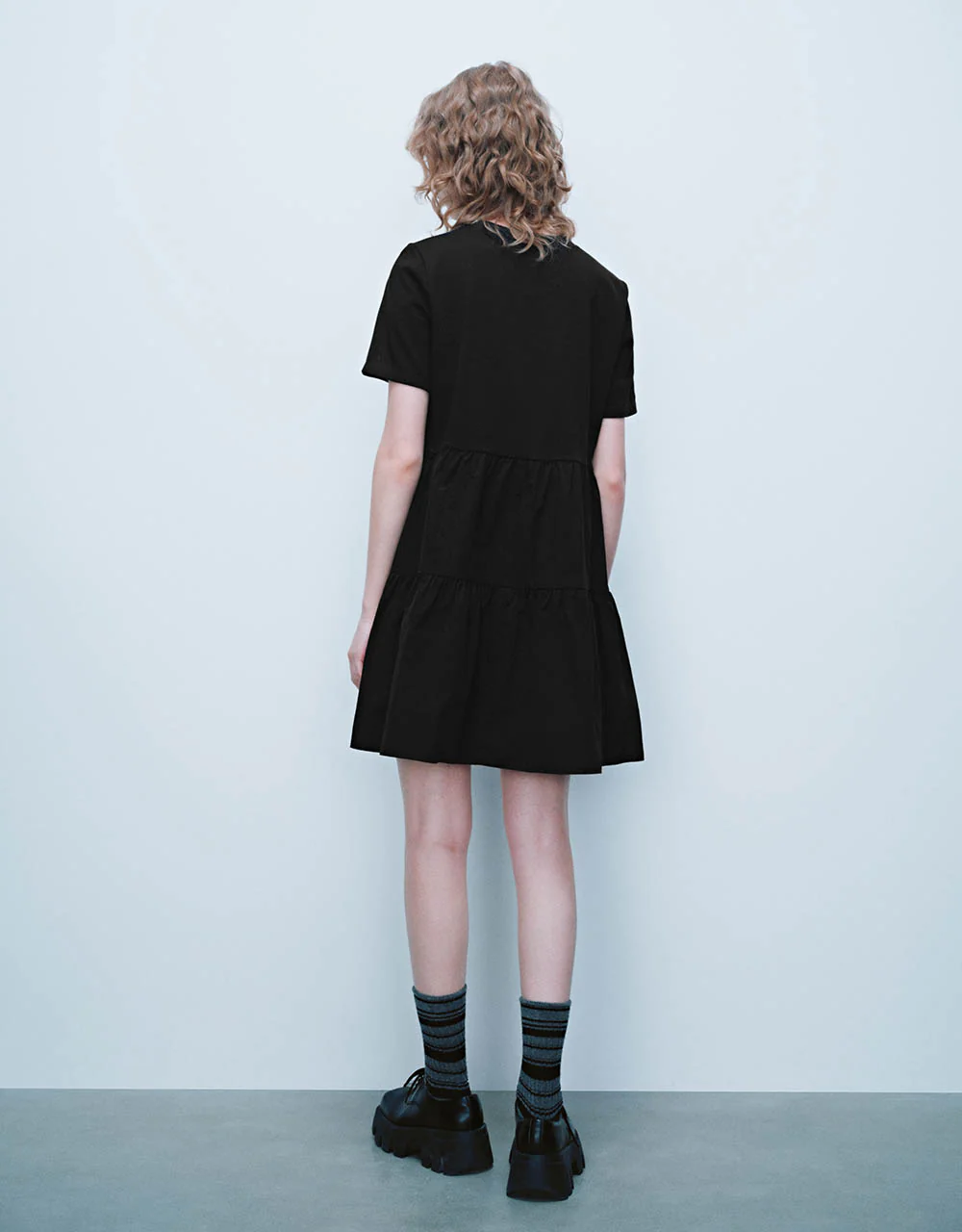 Crew Neck A-Line Dress - Image 24