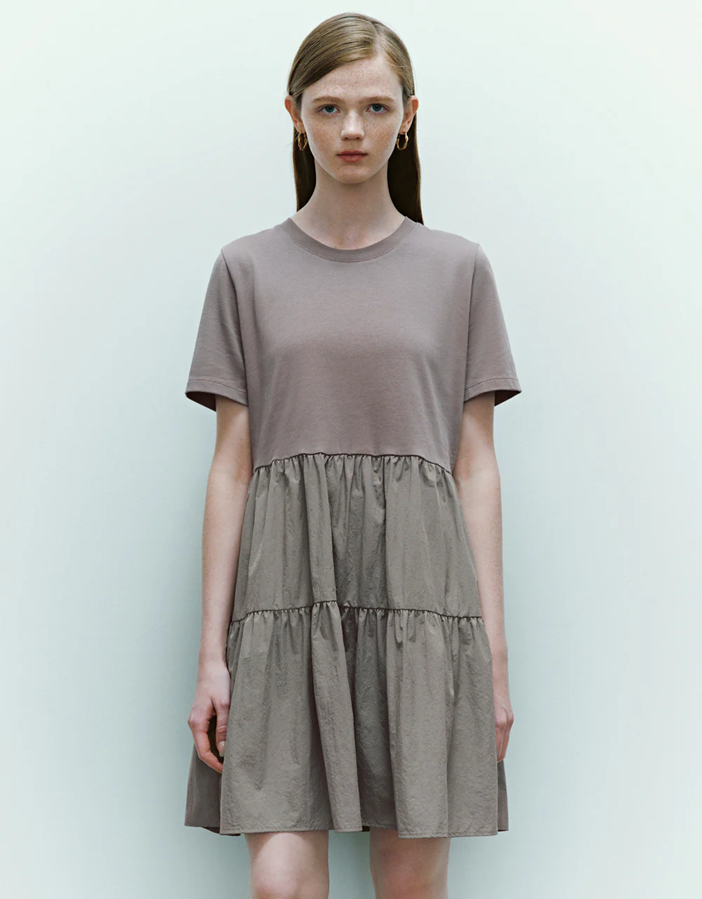 Crew Neck A-Line Dress - Image 25