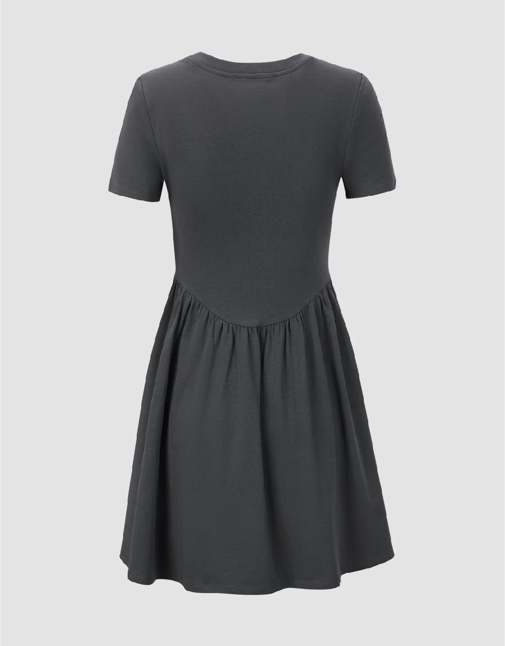 Crew Neck A-Line Dress - Image 23