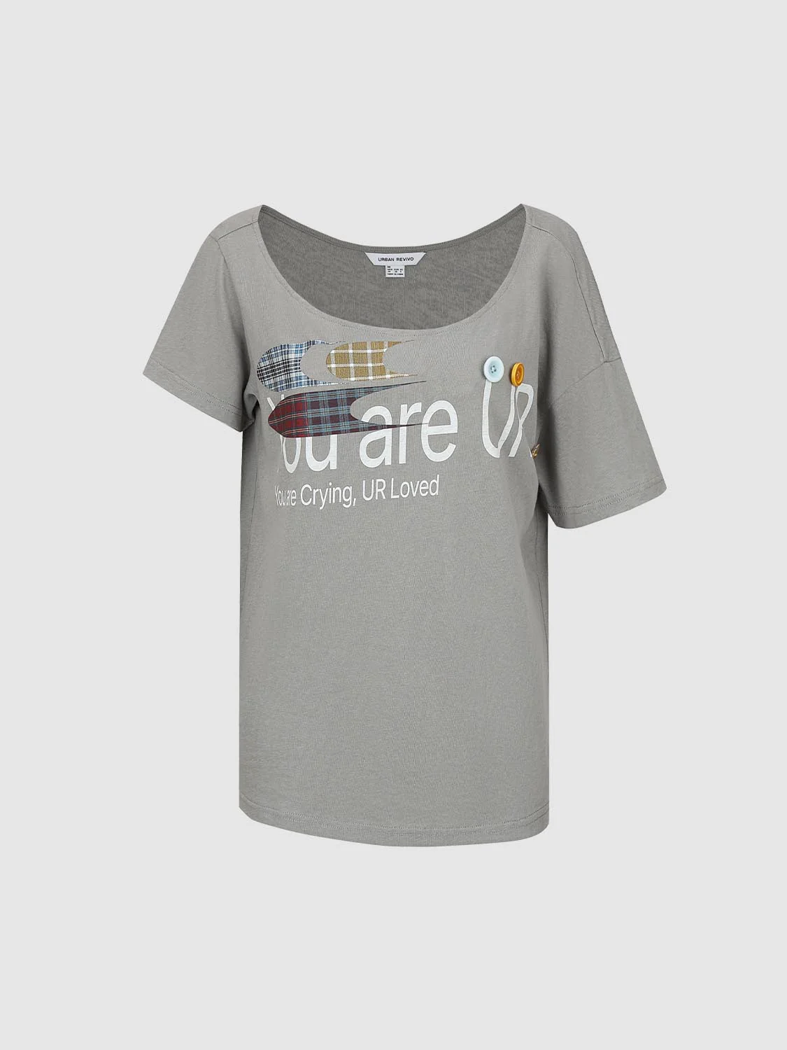 Crew Neck Contrast Printed T-Shirts - Image 7