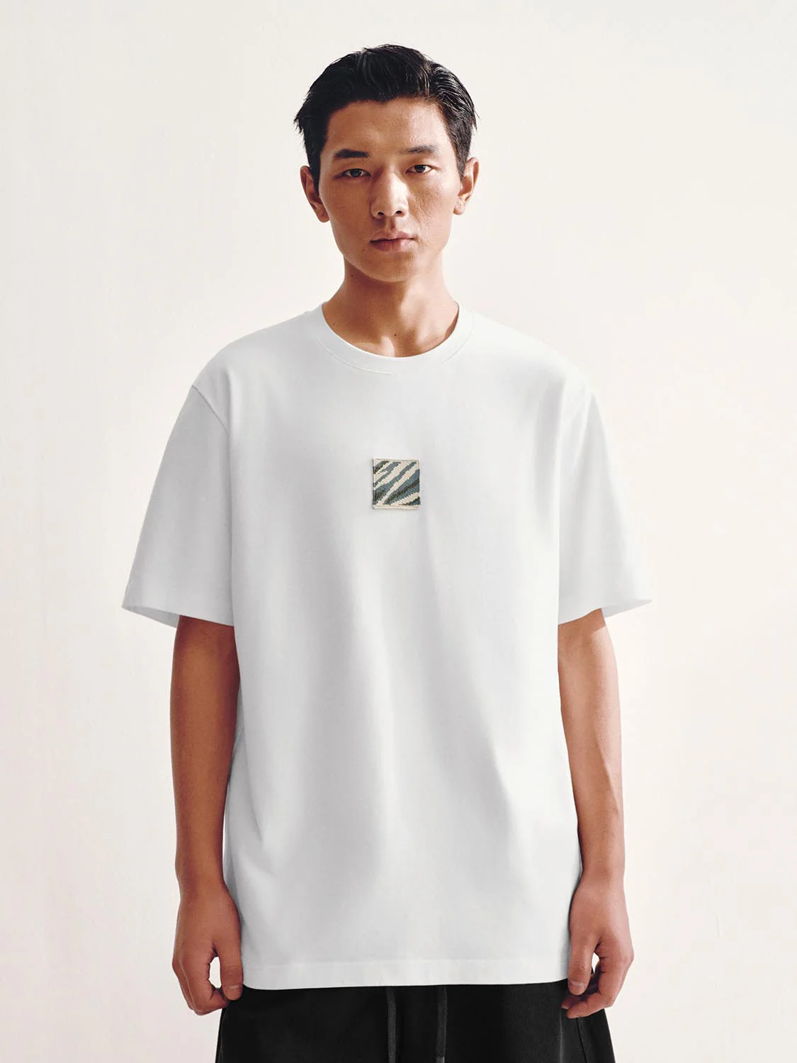 Crew Neck Embroidered T-Shirts