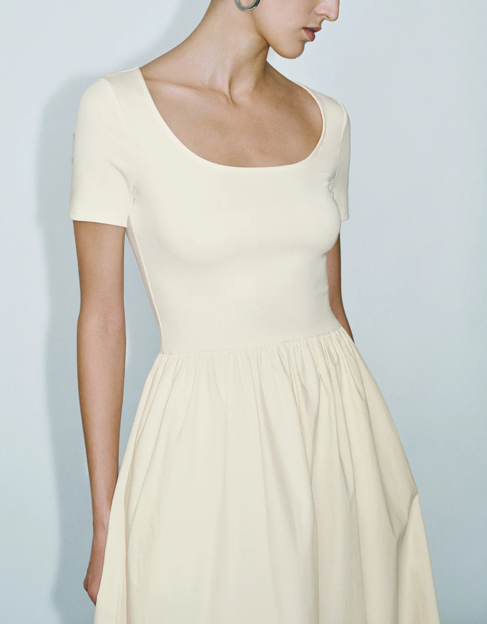 Crew Neck Knitted A-Line Dress - Image 17