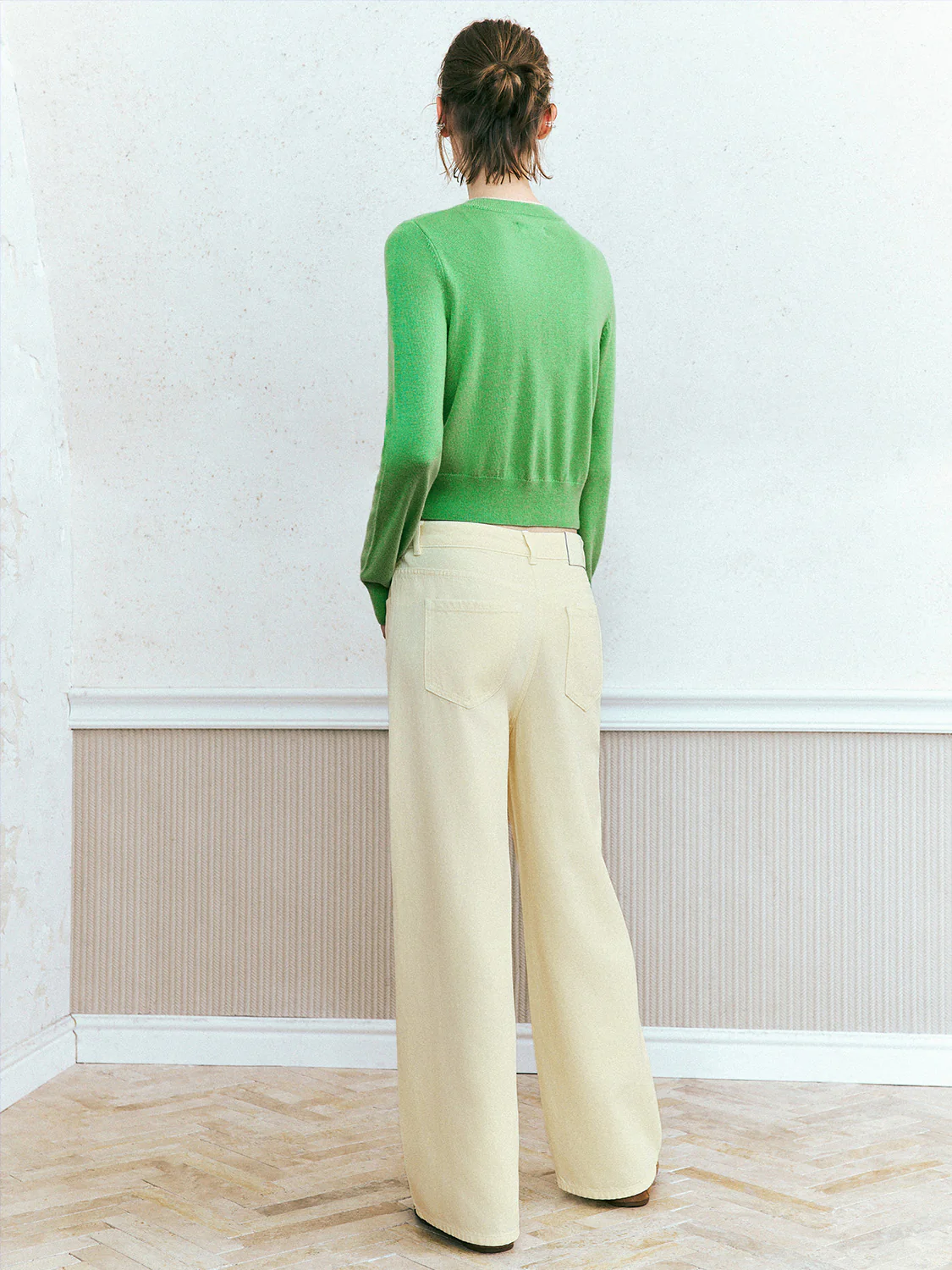 Crew Neck Knitted Cardigan - Image 39