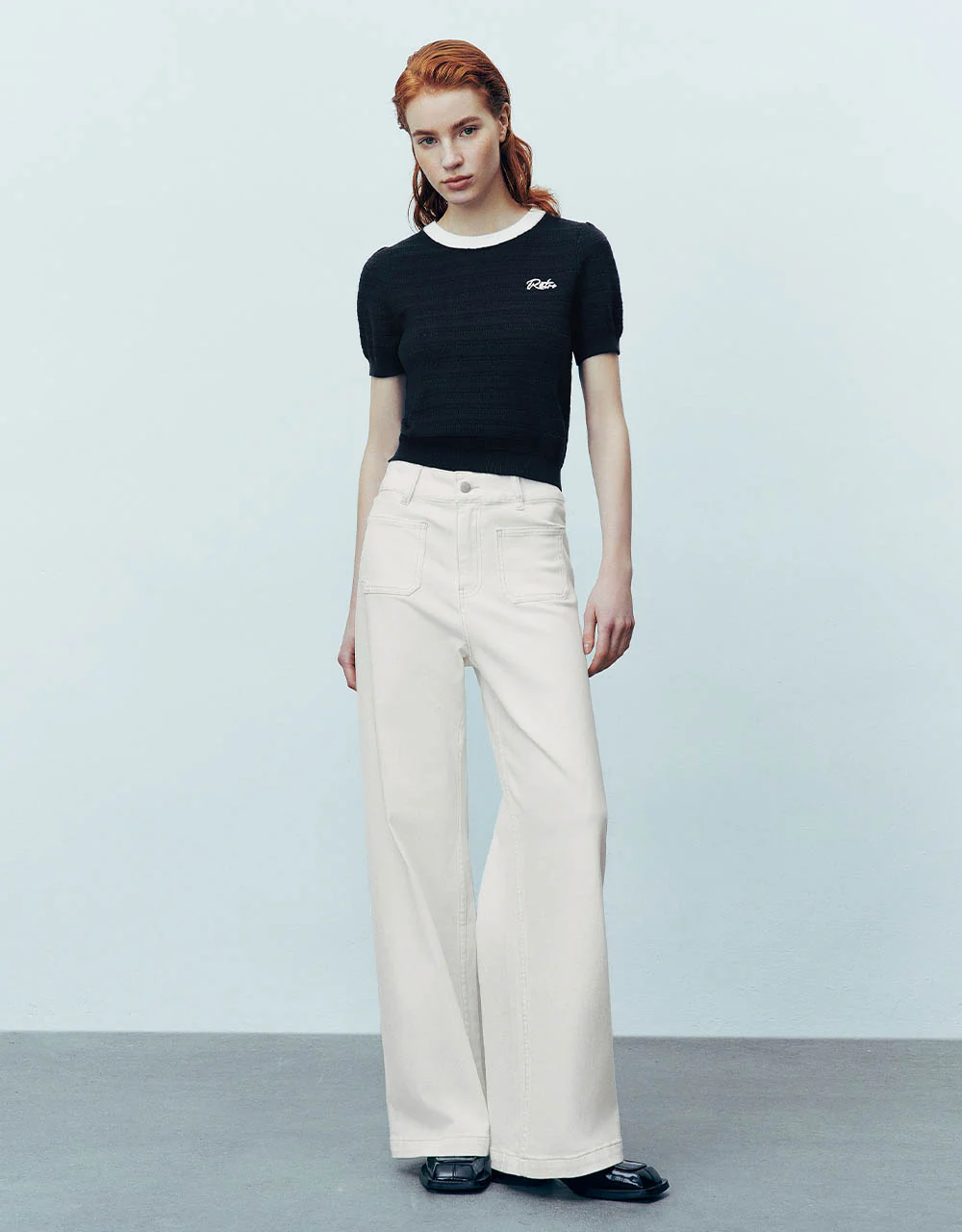 Crew Neck Knitted T-Shirt - Image 16