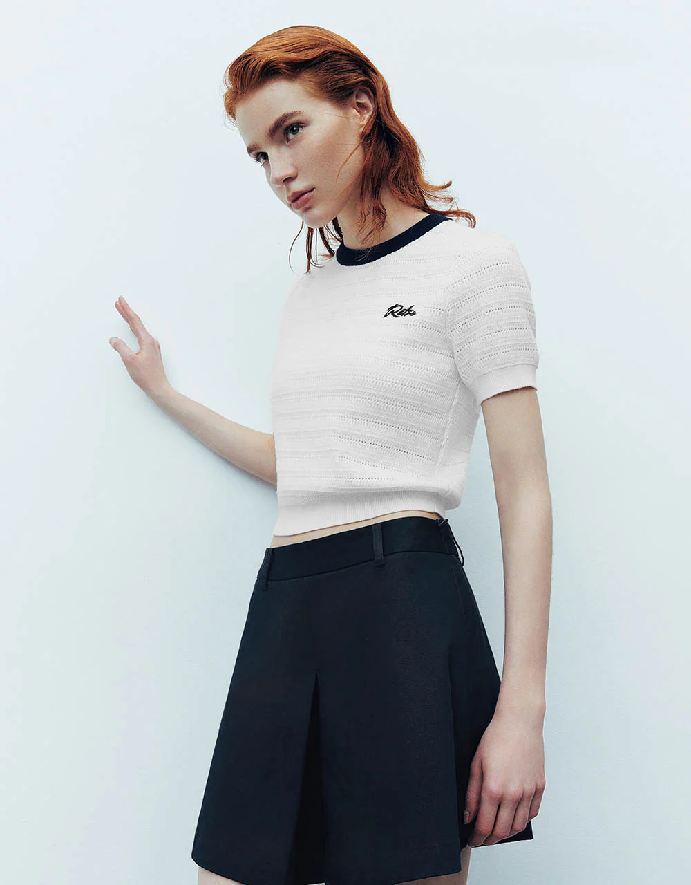 Crew Neck Knitted T-Shirt - Image 19