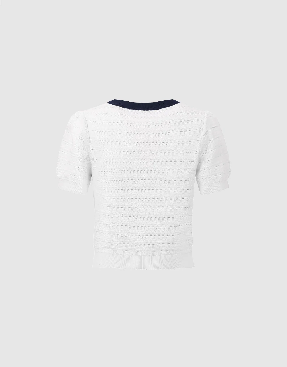 Crew Neck Knitted T-Shirt - Image 21