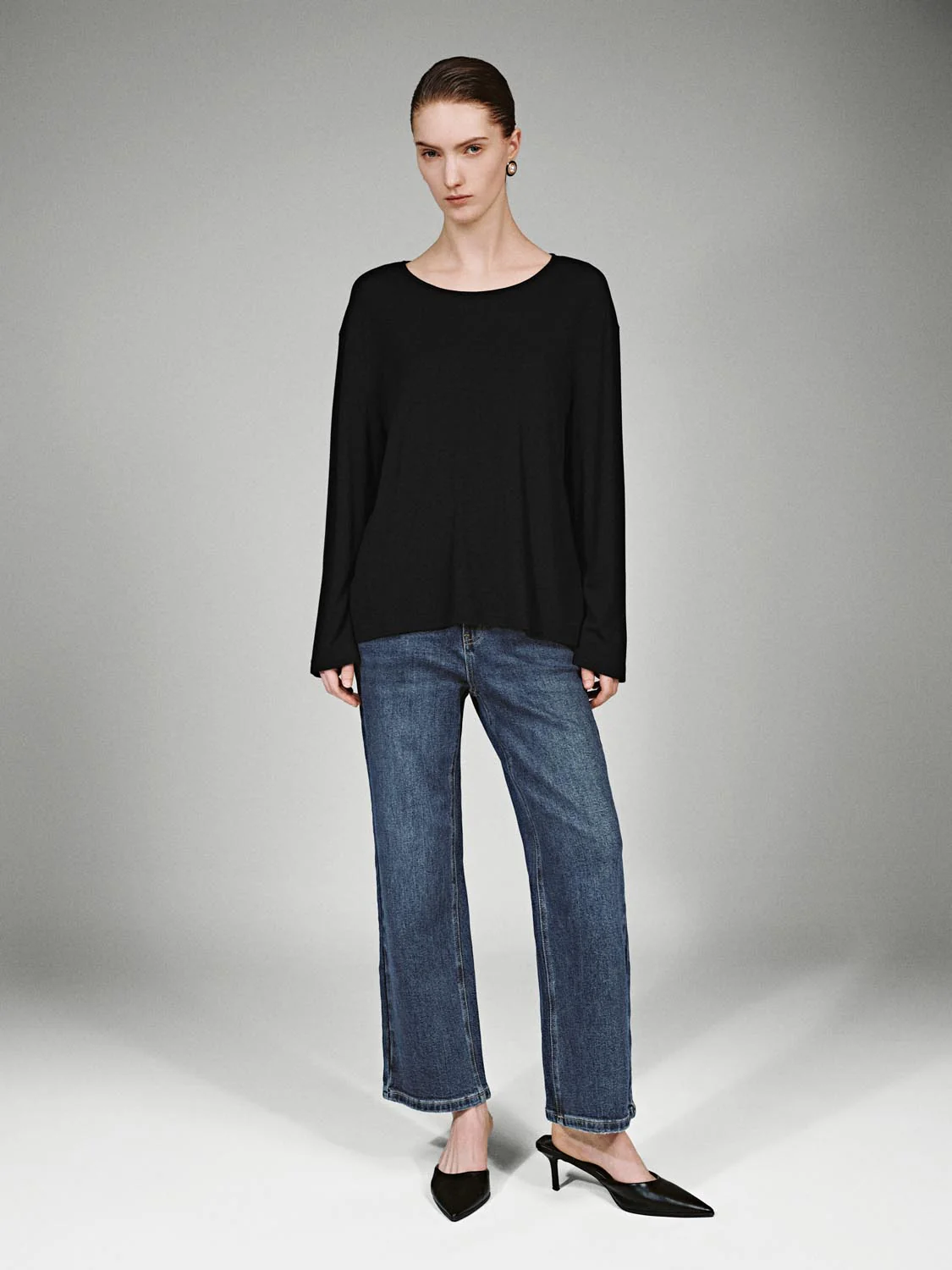 Crew Neck Long Sleeve T-Shirts - Image 18
