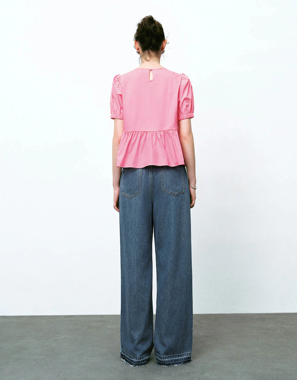 Crew Neck Loose Blouse - Image 30