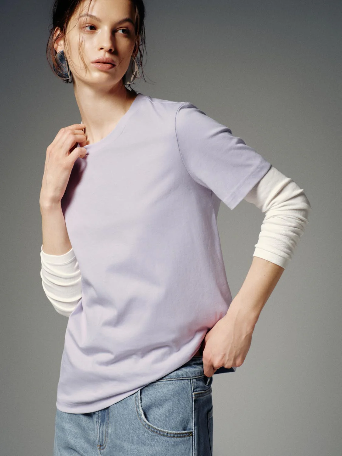 Crew Neck Loose Fit T-Shirts - Image 2