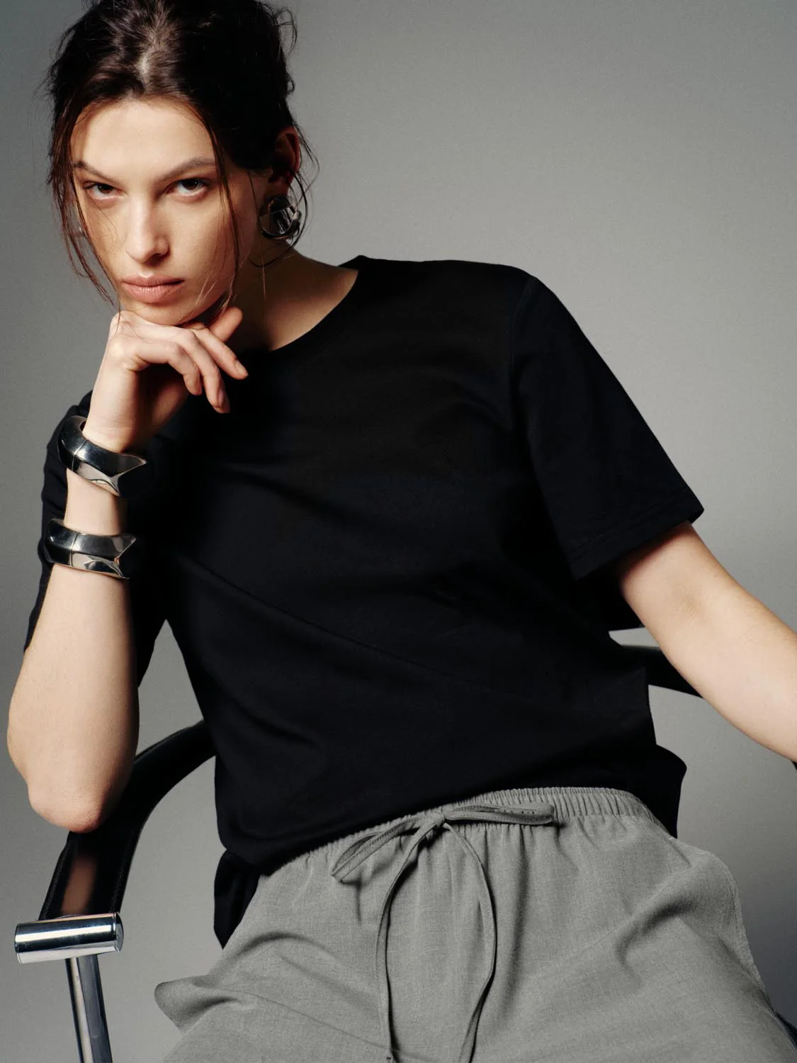 Crew Neck Loose Fit T-Shirts - Image 26